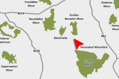 Lage des Feriendorf Moorblick